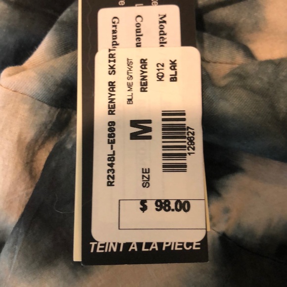 Renaur Tie Dyed 2 in 1 Maxi Skirt/Dress M NWT - Picture 7 of 7